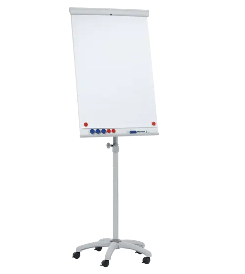 Franken EL-FC22 Chevalet De Conférence X-tra Line - Hauteur Ajustable Jusqu'à 180 Cm, Surface Magnétique Et Porte-Blocs